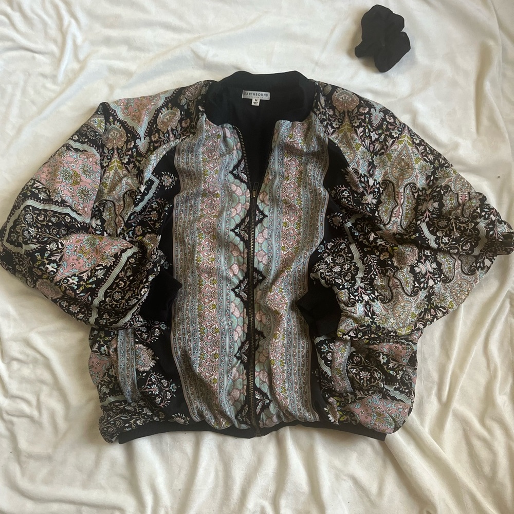 Abstract bombar jacket